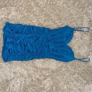 Blue zara body con dress